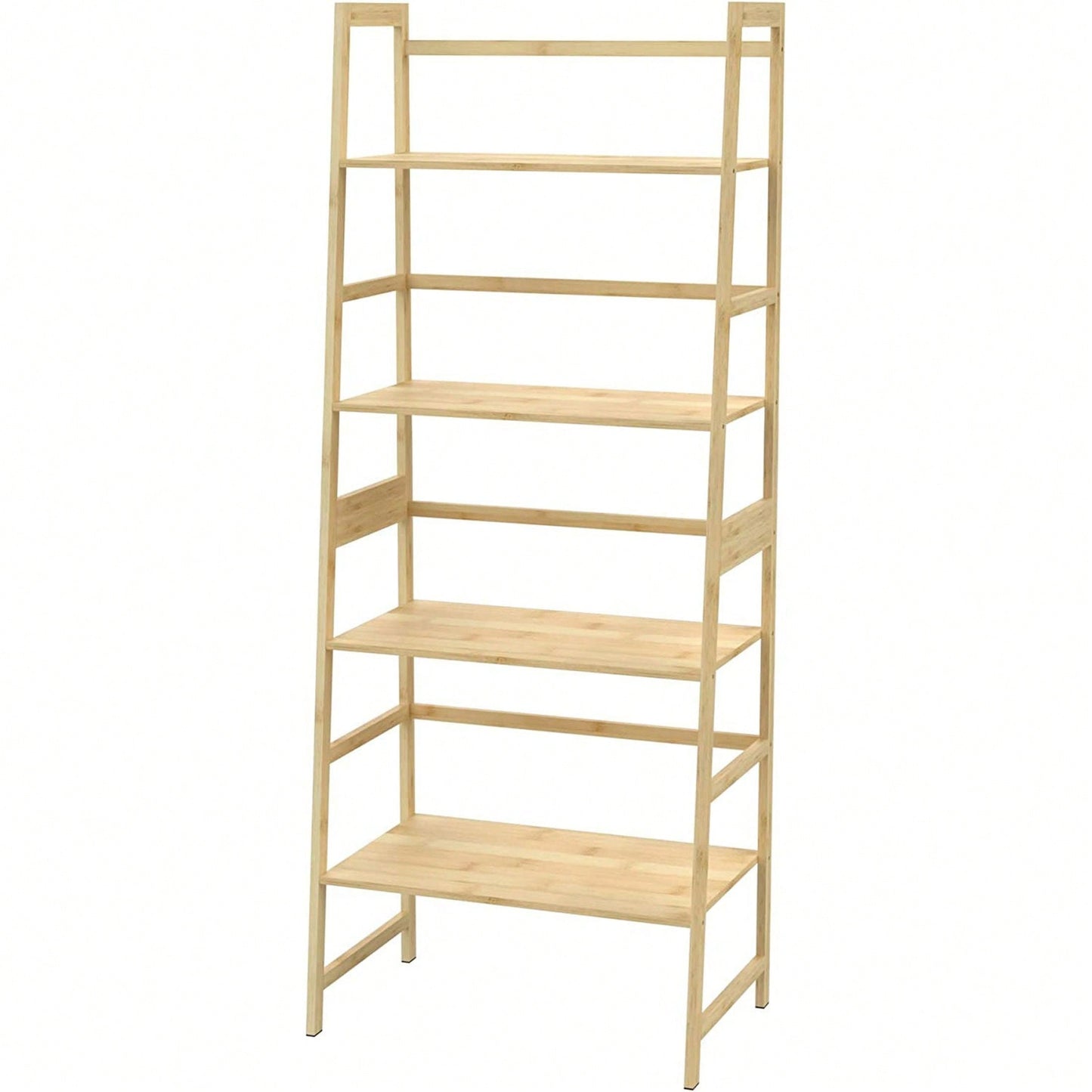 4 Tier Tall Bookcase, Modern Open Book Case For Bedroom, Living Room, Office