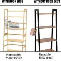 4 Tier Tall Bookcase, Modern Open Book Case For Bedroom, Living Room, Office