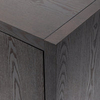 Storage Cabinet Sideboard Wooden Cabinet With 4 Metal Handles ,4 Shelves And 4 Doors For Hallway, Entryway, Living Room
