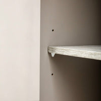 Storage Cabinet Sideboard Wooden Cabinet With 4 Metal Handles ,4 Shelves And 4 Doors For Hallway, Entryway, Living Room