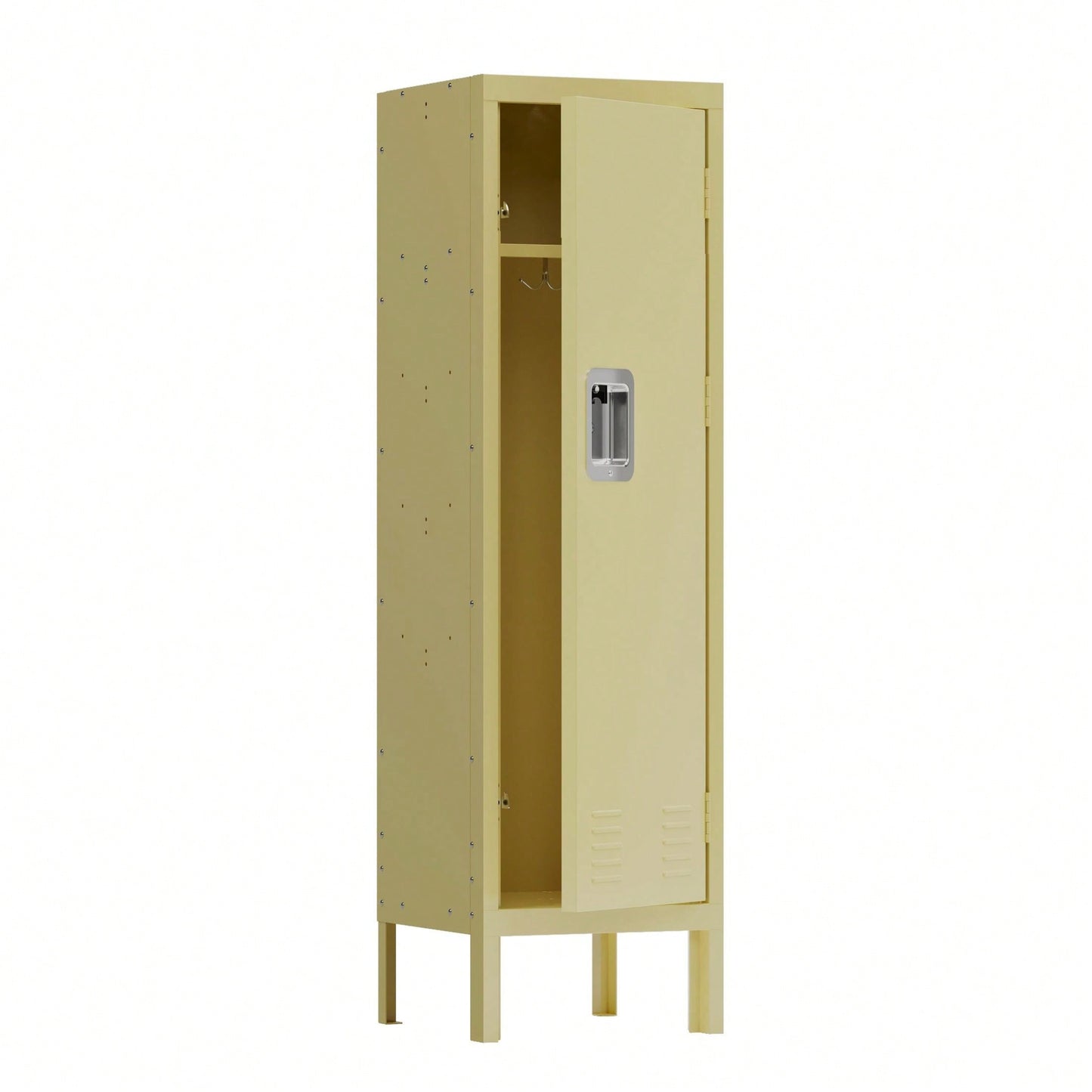 Metal Locker Storage Cabinet For School Office Gym Bedroom, Locker With 1 Lockable Doors, Industrial Steel Storage Lockers For Employees