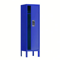 Metal Locker Storage Cabinet For School Office Gym Bedroom, Locker With 1 Lockable Doors, Industrial Steel Storage Lockers For Employees