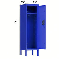 Metal Locker Storage Cabinet For School Office Gym Bedroom, Locker With 1 Lockable Doors, Industrial Steel Storage Lockers For Employees