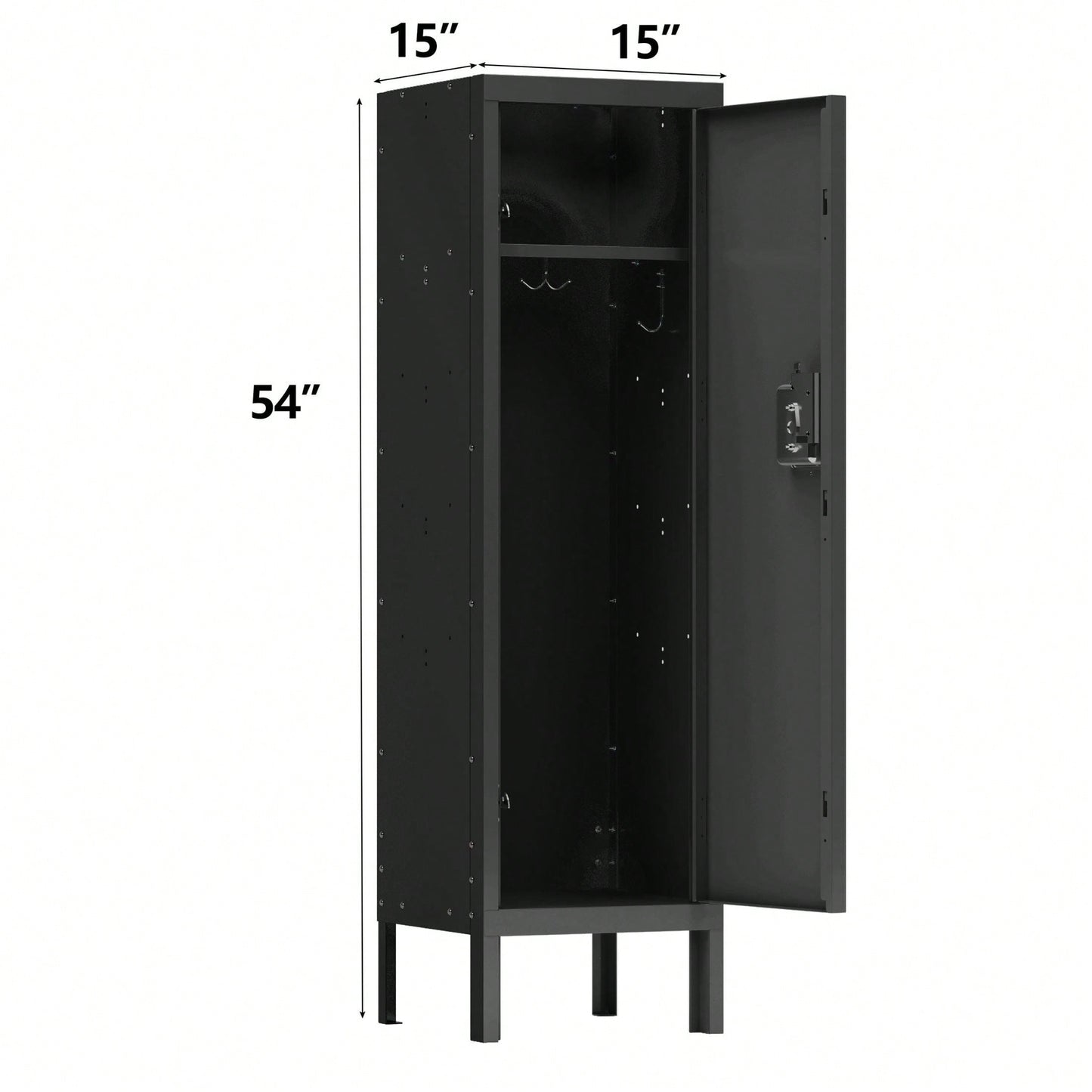 Metal Locker Storage Cabinet For School Office Gym Bedroom, Locker With 1 Lockable Doors, Industrial Steel Storage Lockers For Employees