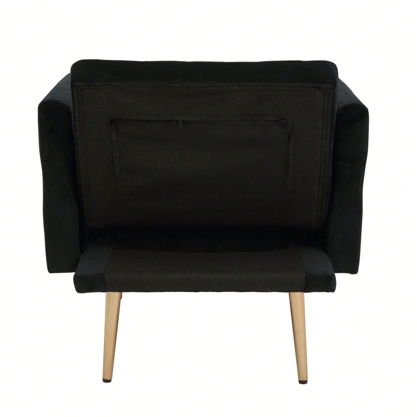 Accent Chair With Ottoman Set,Velvet Accent Chair With Gold Legs, Upholstered Single Sofa For Living Room Bedroom