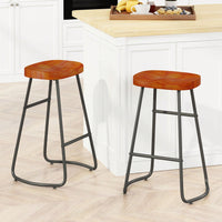 29.52" Stylish And Minimalist Bar Stools, Two-Piece Counter Height Bar Stools, For Kitchen Island, Coffee Shop, Bar, Home Balcony