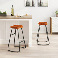 29.52" Stylish And Minimalist Bar Stools, Two-Piece Counter Height Bar Stools, For Kitchen Island, Coffee Shop, Bar, Home Balcony