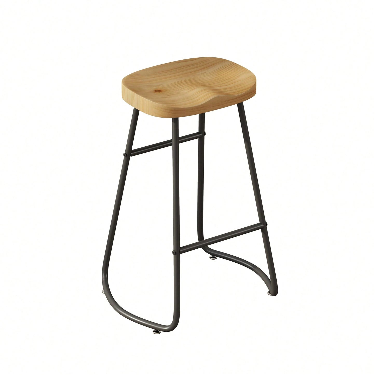 29.52" Stylish And Minimalist Bar Stools, Two-Piece Counter Height Bar Stools, For Kitchen Island, Coffee Shop, Bar, Home Balcony