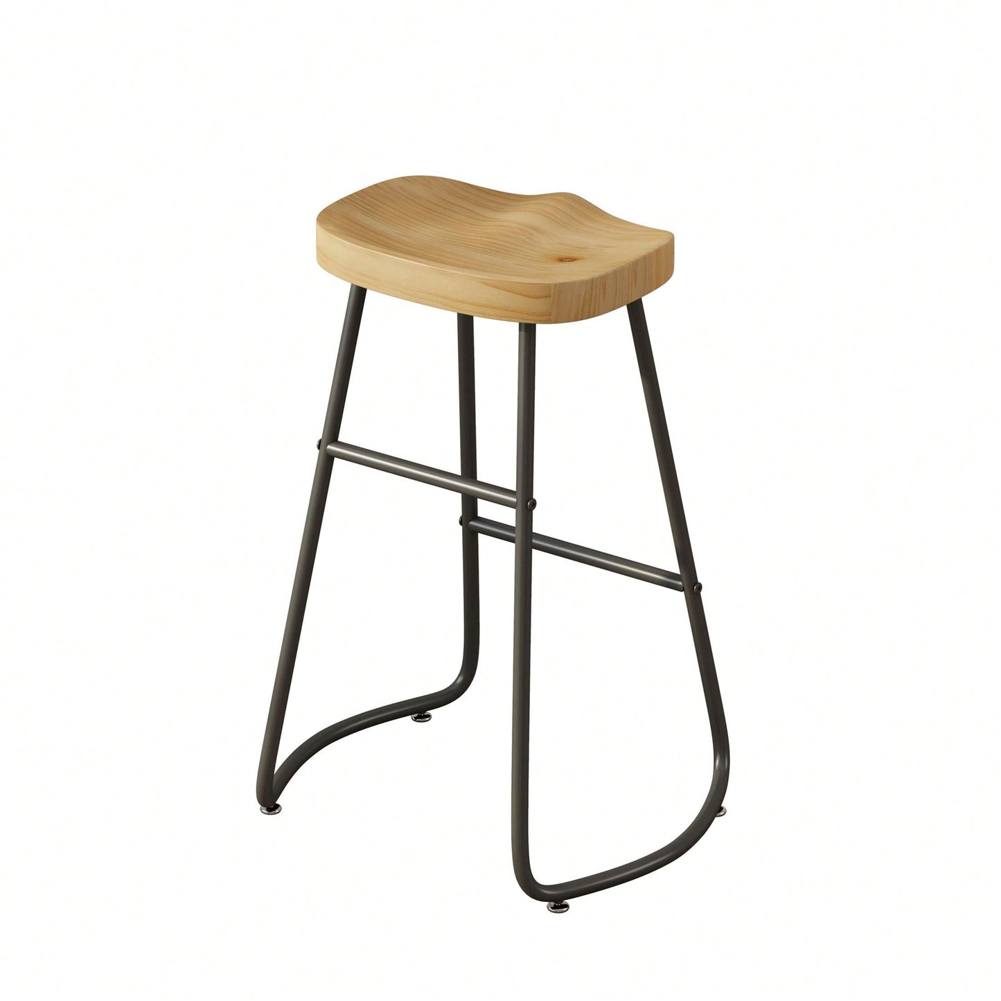 29.52" Stylish And Minimalist Bar Stools, Two-Piece Counter Height Bar Stools, For Kitchen Island, Coffee Shop, Bar, Home Balcony