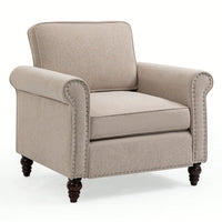 Modern Upholstered Accent Chair Armchair, Fabric Reading Living Room Side Chair,Single Sofa