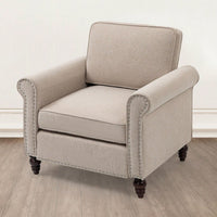 Modern Upholstered Accent Chair Armchair, Fabric Reading Living Room Side Chair,Single Sofa