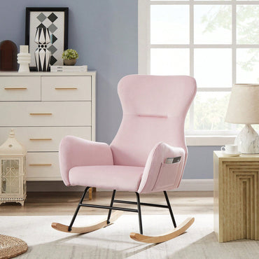 Velvet Rocking Chair