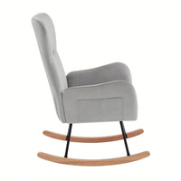 Velvet Rocking Chair