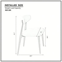 Modern Dining Chairs , Curved Backrest Round Upholstered And Metal Frame