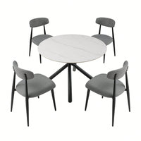 (Set Of 6) Dining Chairs, Upholstered Chairs With Metal Legs For Kitchen Dining Room