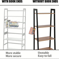 4 Tier Tall Bookcase, Modern Open Book Case For Bedroom, Living Room, Office