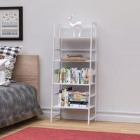 4 Tier Tall Bookcase, Modern Open Book Case For Bedroom, Living Room, Office