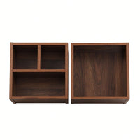 Extendable Sliding Top Coffee Table With Storage In White & Walnut