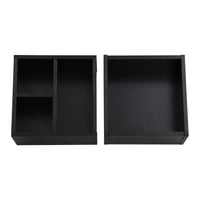 Extendable Sliding Top Coffee Table With Storage In White & Walnut