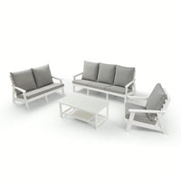 All-Weather Outdoor Single Sofa With Cushion, Sofa Set For Porch, Poolside, Terrace, And Yard Armchair