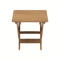 Foldable Small Table And Chair Set With 2 Chairs And Rectangular Table