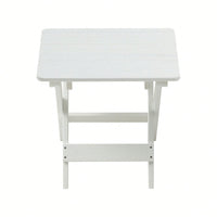 Foldable Small Table And Chair Set With 2 Chairs And Rectangular Table