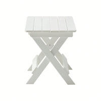 Foldable Small Table And Chair Set With 2 Chairs And Rectangular Table