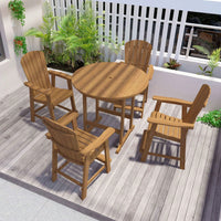 Set Of 2 Hips Bar Chairs With Armrests, Outdoor Patio Bar Chairs