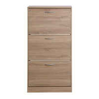 3-Tier Wood Shoe Rack Storage Organizer For Entryway