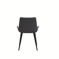 Modern Dining Chair Living Room Black Metal Leg Dining Chair-4pcs/Ctn