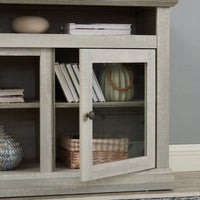 Modern Entertainment Console For TV Up To 65" With Open And Closed Storage Space, Stone Gray, 60"W*15.75"D*29"H