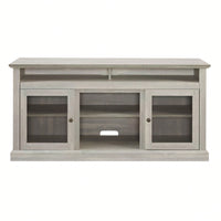 Modern Entertainment Console For TV Up To 65" With Open And Closed Storage Space, Stone Gray, 60"W*15.75"D*29"H