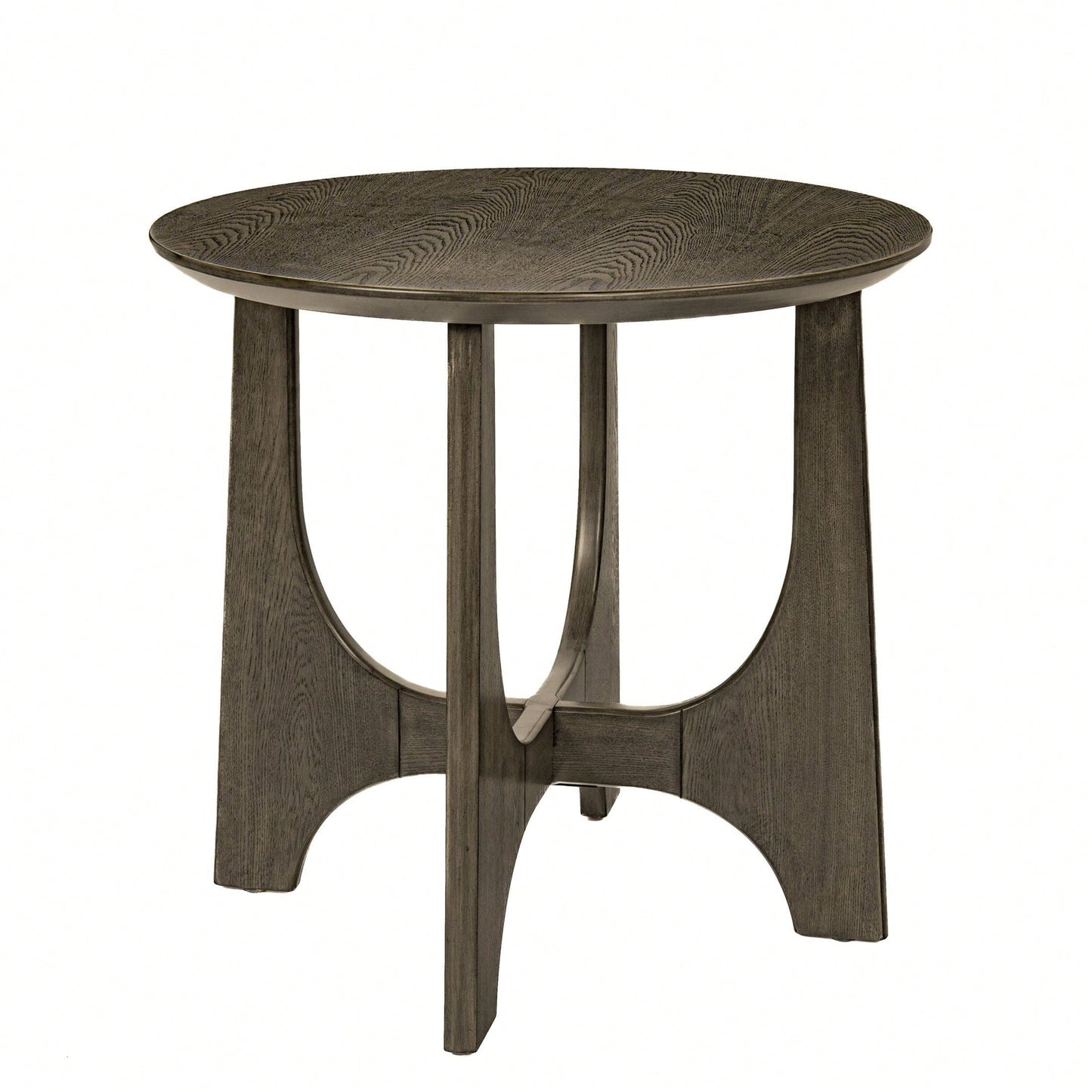 25" Round End Table, Wooden Side Table,Night Stand For Bedroom, Living Room ,Reception Room