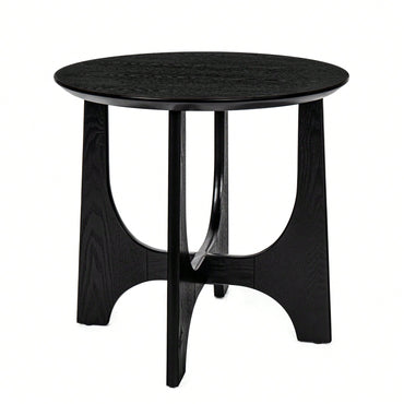 25" Round End Table, Wooden Side Table,Night Stand For Bedroom, Living Room ,Reception Room