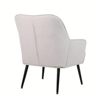 Modern Mid Century Chair Velvet Sherpa Armchair For Living Room Bedroom Office Easy Assemble