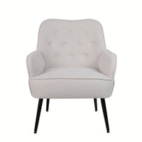 Modern Mid Century Chair Velvet Sherpa Armchair For Living Room Bedroom Office Easy Assemble