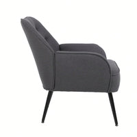 Modern Mid Century Chair Velvet Sherpa Armchair For Living Room Bedroom Office Easy Assemble