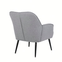 Modern Mid Century Chair Velvet Sherpa Armchair For Living Room Bedroom Office Easy Assemble