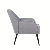 Modern Mid Century Chair Velvet Sherpa Armchair For Living Room Bedroom Office Easy Assemble