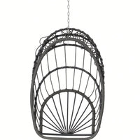 Outdoor Garden Rattan Egg Swing Chair Hanging Chair Wood