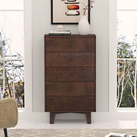 Seven-Drawer Sideboard, Real Wood Spray Paint, Retro Round Handle, Can Be Placed In The Living Room Bedroom Dining Room