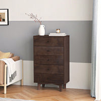 Seven-Drawer Sideboard, Real Wood Spray Paint, Retro Round Handle, Can Be Placed In The Living Room Bedroom Dining Room