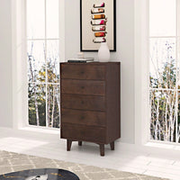 Seven-Drawer Sideboard, Real Wood Spray Paint, Retro Round Handle, Can Be Placed In The Living Room Bedroom Dining Room