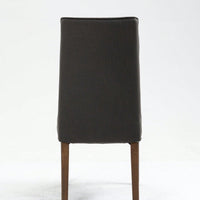 Removable Interchangeable And Washable Linen Upholstered Parsons Chair With Solid Wood Legs