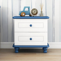 Wooden Nightstand With Two Drawers For Kids,End Table For Bedroom