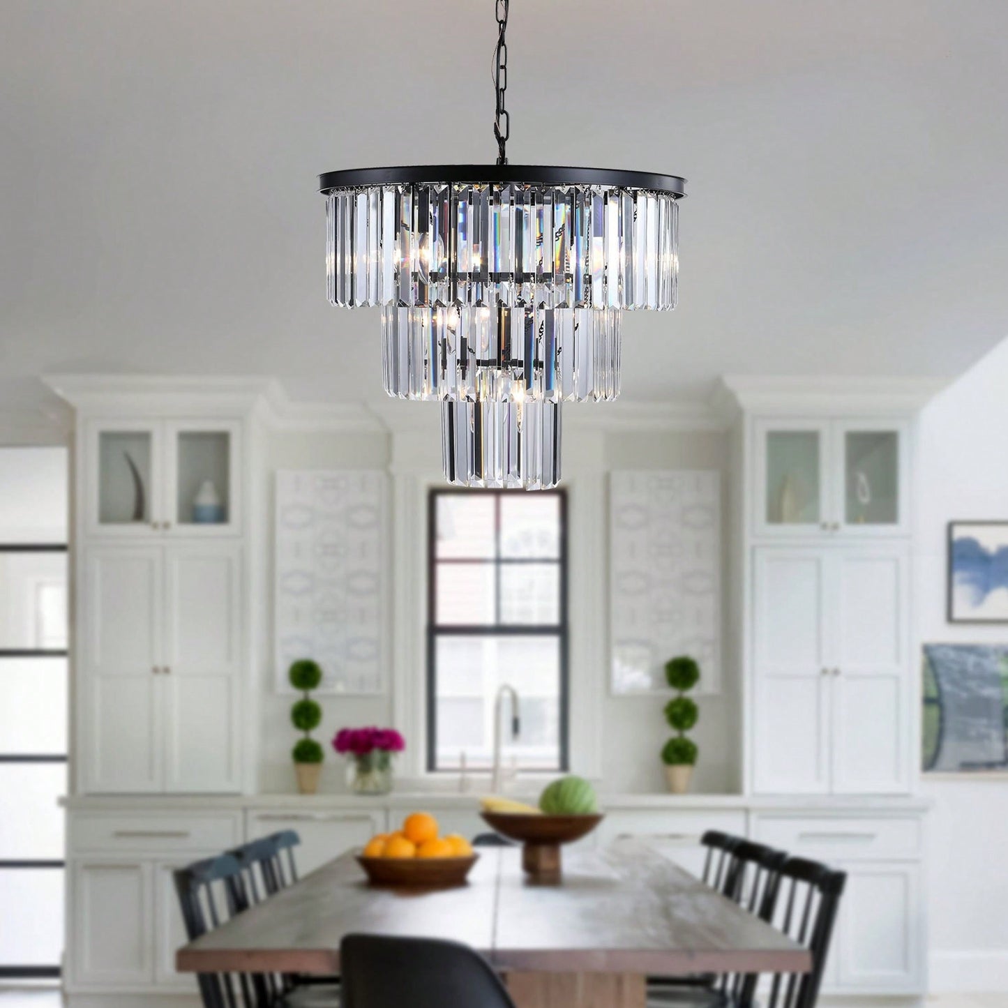 Luxury Crystal Chandelier Modern Chandeliers Lights Fixture Hanging Pendant Light Fixture For Dining Room Bedroom Living Room