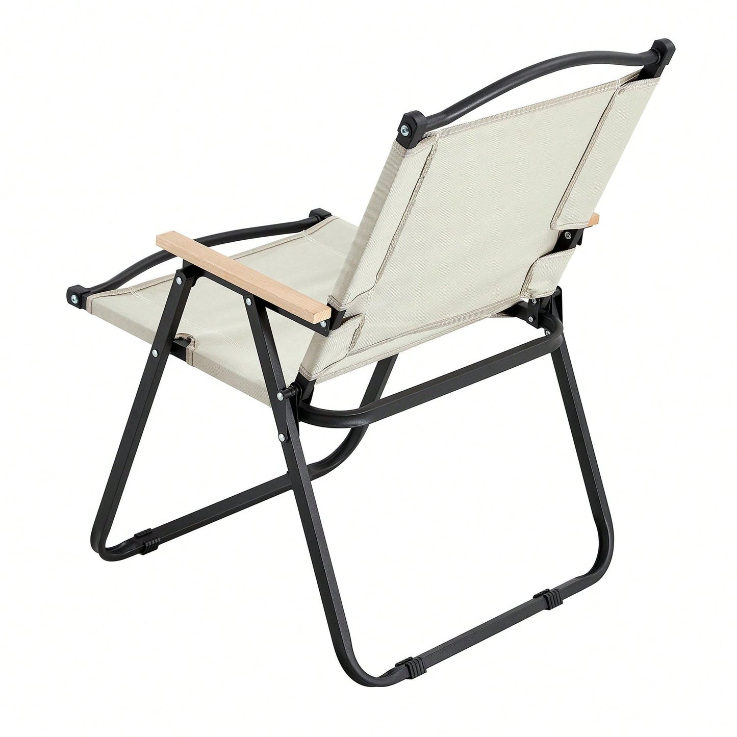 2-Piece Folding Outdoor Chair For Indoor, Outdoor Camping, Picnics, Beach,Backyard, BBQ, Party, Patio