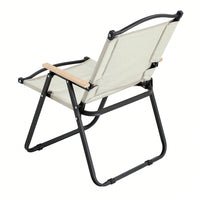 2-Piece Folding Outdoor Chair For Indoor, Outdoor Camping, Picnics, Beach,Backyard, BBQ, Party, Patio