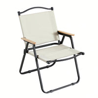 2-Piece Folding Outdoor Chair For Indoor, Outdoor Camping, Picnics, Beach,Backyard, BBQ, Party, Patio