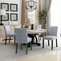 Upholstered Dining Chairs Set Of 2 Modern Dining Chairs With Solid Wood Legs